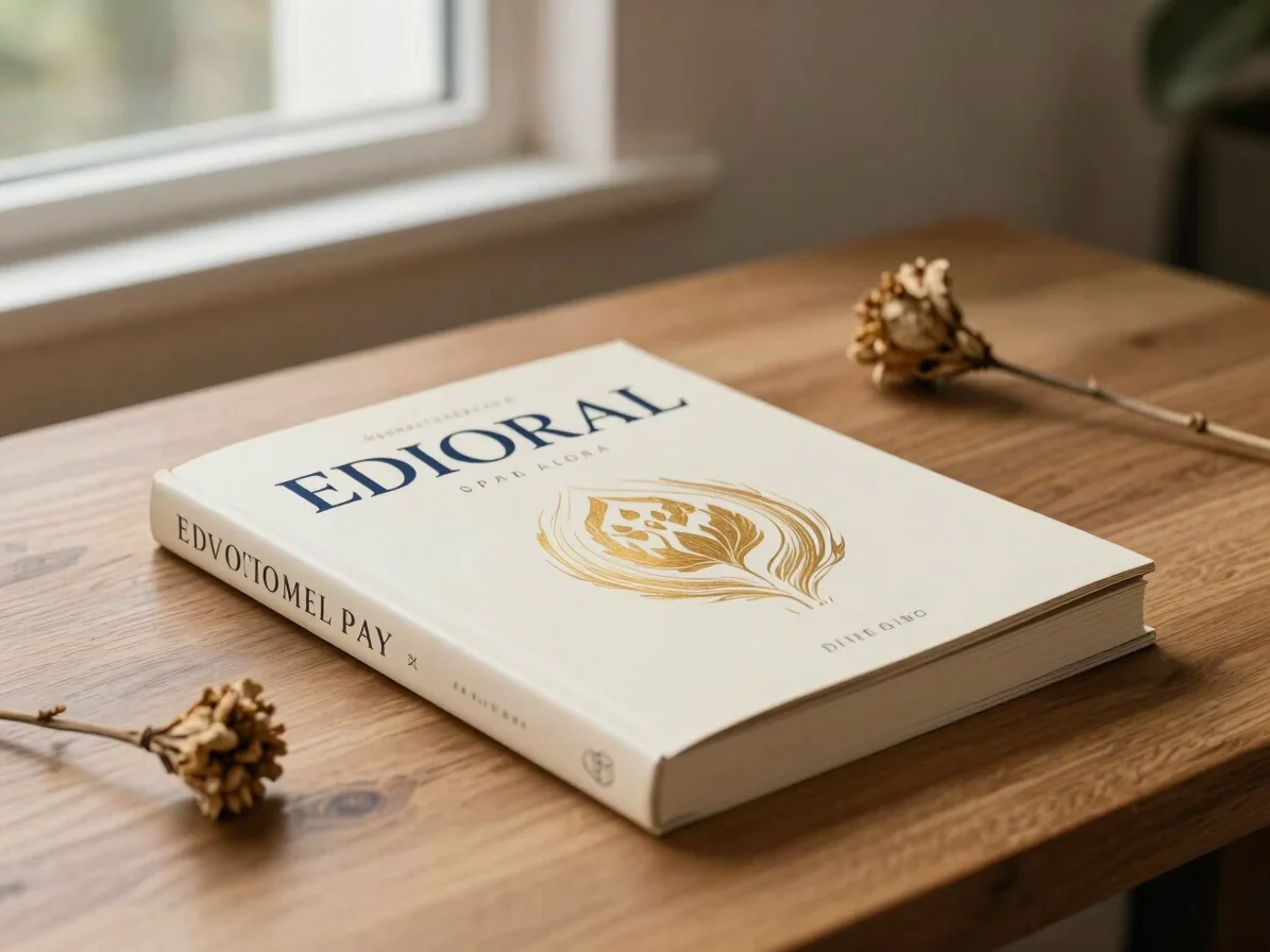 Editorial book photography of a spiritual nonfiction book cover o